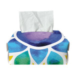 Reiki Chakra Flower Print Rectangle Tissue Box Cover