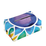 Reiki Chakra Flower Print Rectangle Tissue Box Cover