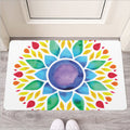 Reiki Chakra Flower Print Rubber Doormat