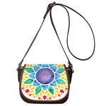 Reiki Chakra Flower Print Saddle Bag