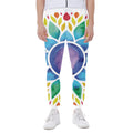Reiki Chakra Flower Print Joggers