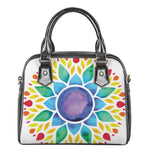 Reiki Chakra Flower Print Shoulder Handbag