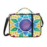 Reiki Chakra Flower Print Shoulder Strap Bible Bag