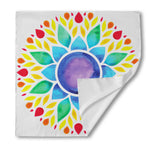 Reiki Chakra Flower Print Silk Bandana
