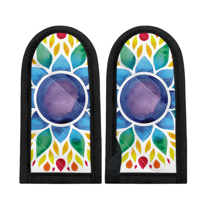 Reiki Chakra Flower Print Skillet Handle Cover