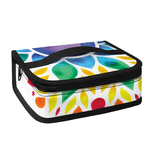 Reiki Chakra Flower Print Small Lunch Bag