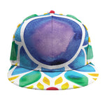 Reiki Chakra Flower Print Snapback Cap