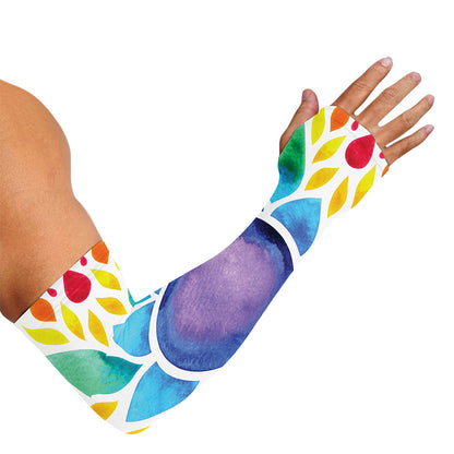 Reiki Chakra Flower Print Sun Protection Arm Sleeves