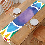 Reiki Chakra Flower Print Table Runner