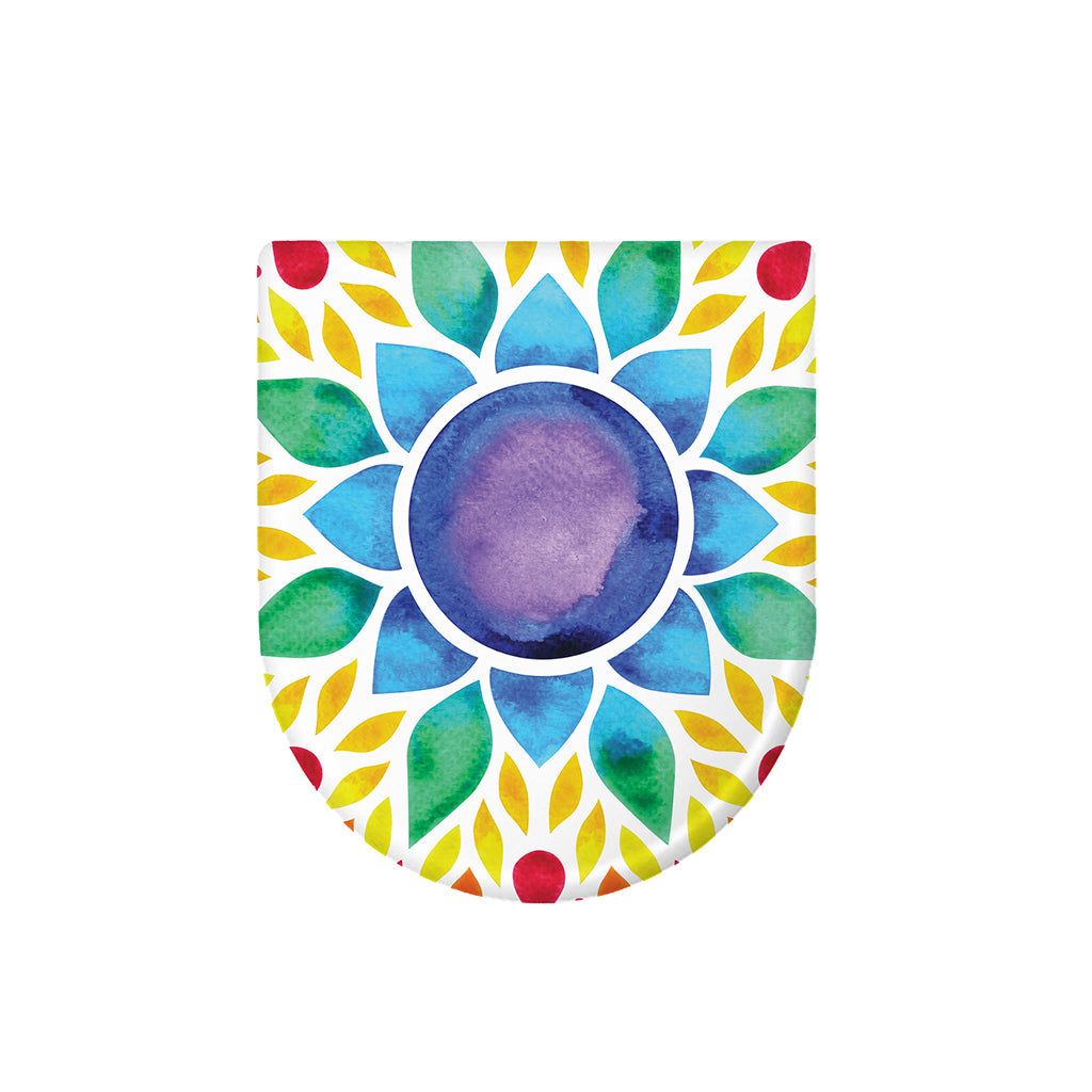 Reiki Chakra Flower Print Toilet Lid Cover