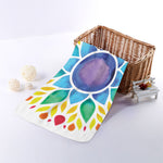 Reiki Chakra Flower Print Towel