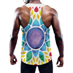 Reiki Chakra Flower Print Training Tank Top