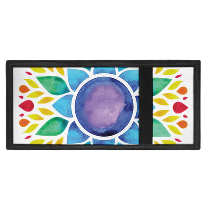 Reiki Chakra Flower Print Trifold Wallet