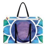 Reiki Chakra Flower Print Utility Tote Bag