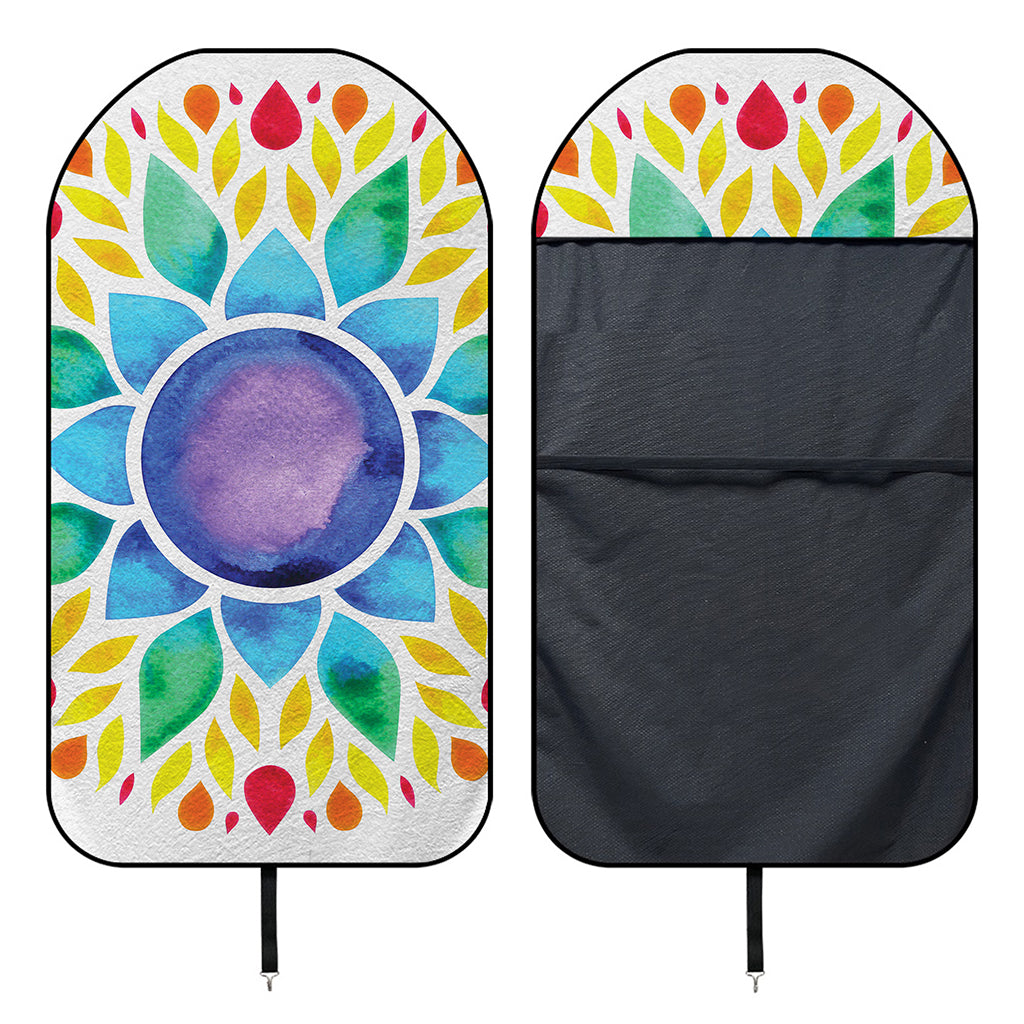 Reiki Chakra Flower Print Waterproof Car Seat Cover