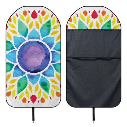 Reiki Chakra Flower Print Waterproof Car Seat Cover