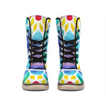 Reiki Chakra Flower Print Winter Boots