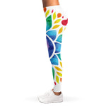 Reiki Chakra Flower Print Women's Leggings
