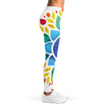 Reiki Chakra Flower Print Women's Leggings