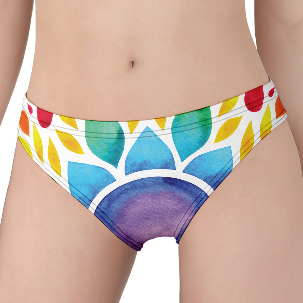 Reiki Chakra Flower Print Women's Panties