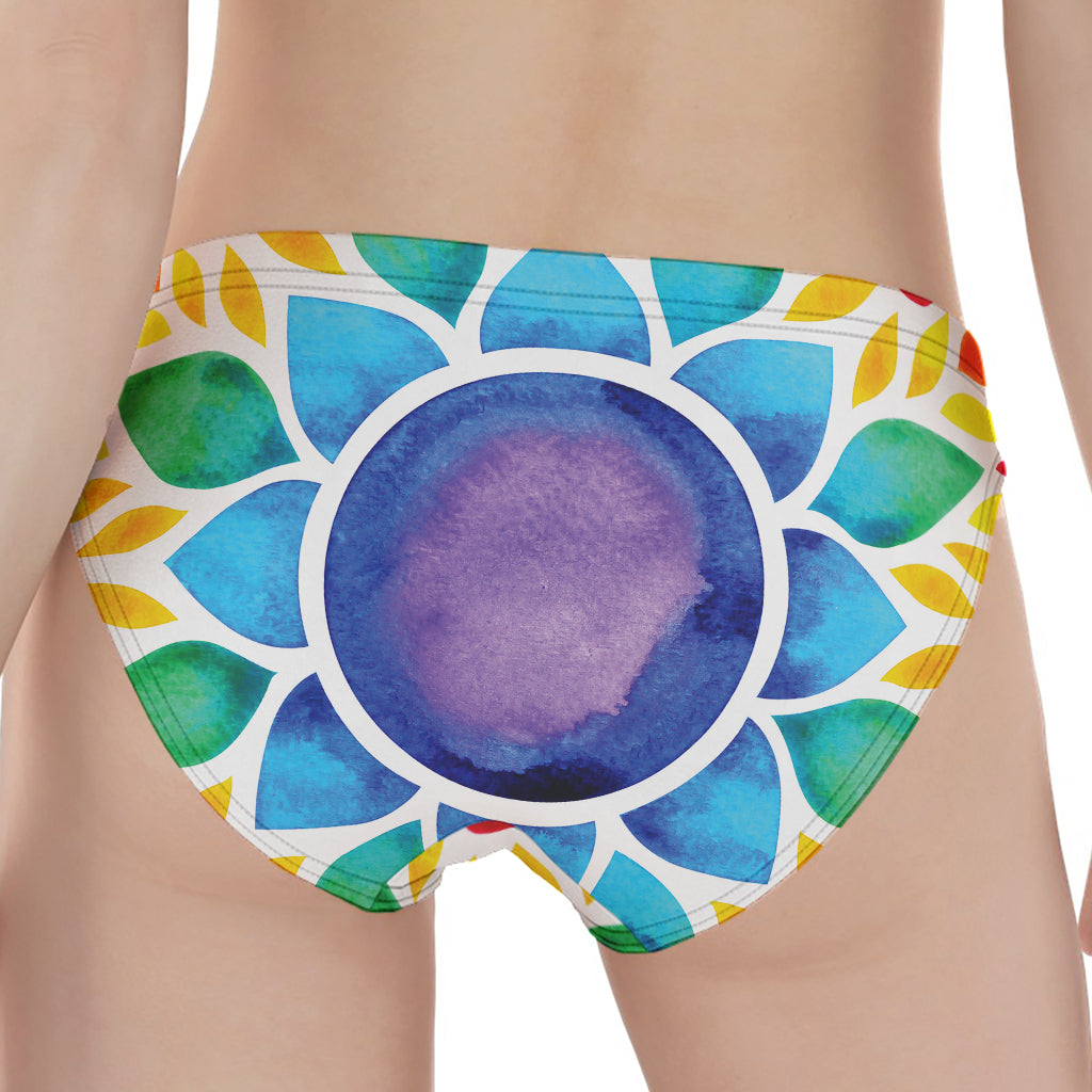 Reiki Chakra Flower Print Women's Panties