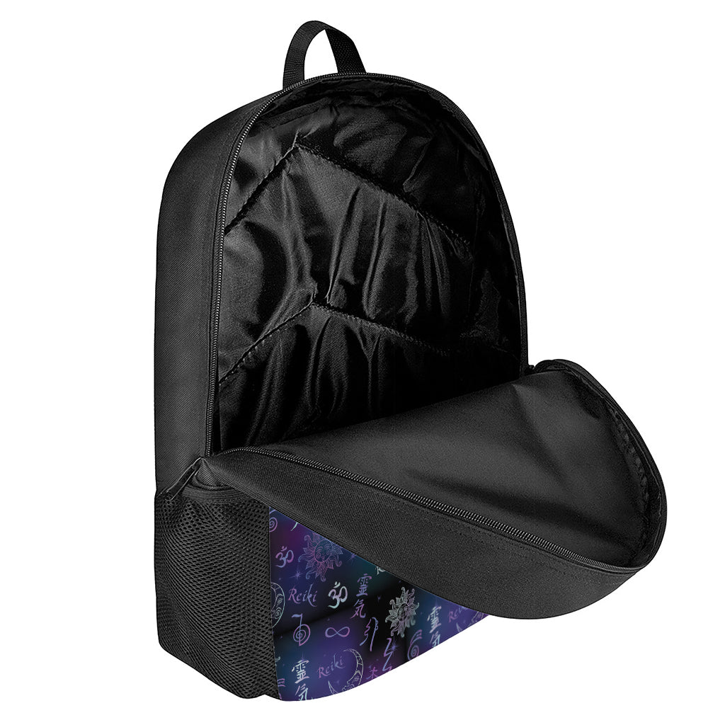 Reiki Energy Pattern Print 17 Inch Backpack