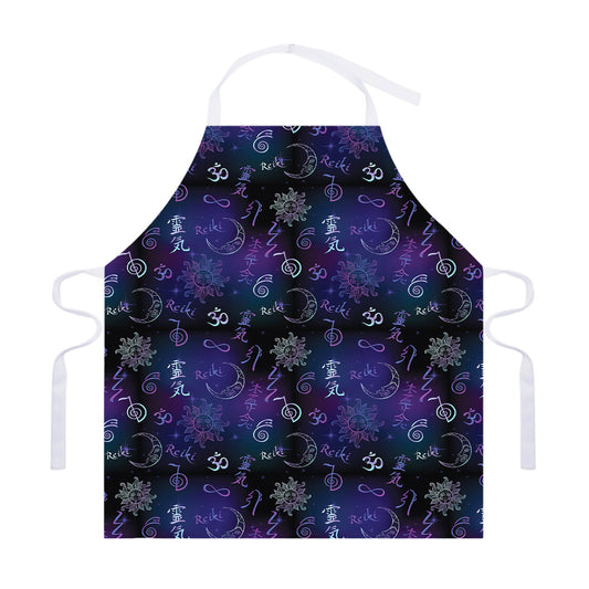 Reiki Energy Pattern Print Adjustable Apron