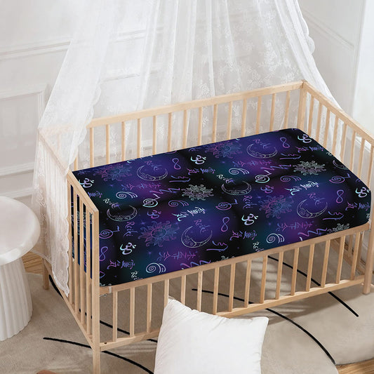 Reiki Energy Pattern Print Baby Crib Sheet