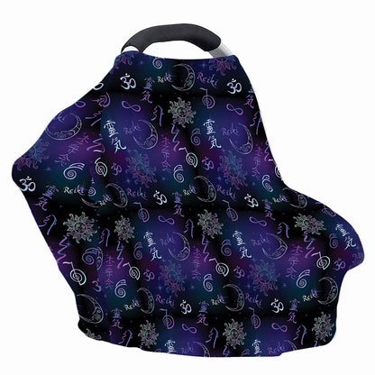Reiki Energy Pattern Print Baby Seat Cover