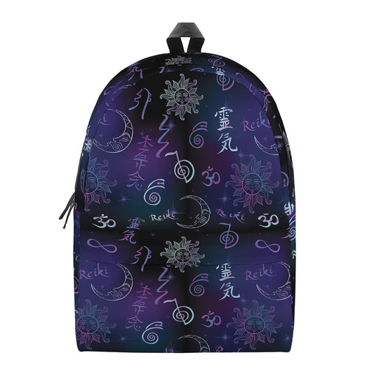 Reiki Energy Pattern Print Backpack