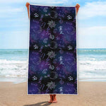 Reiki Energy Pattern Print Beach Towel