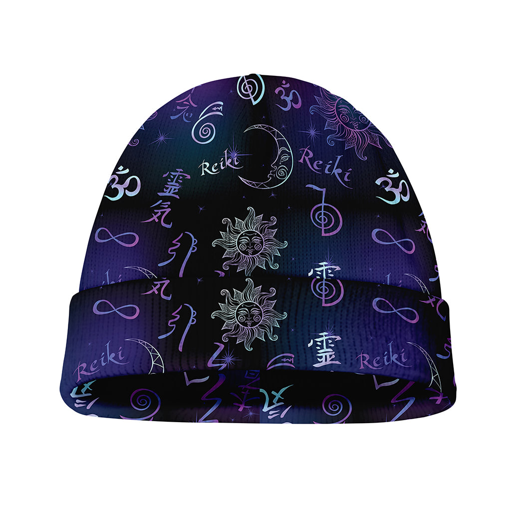 Reiki Energy Pattern Print Beanie