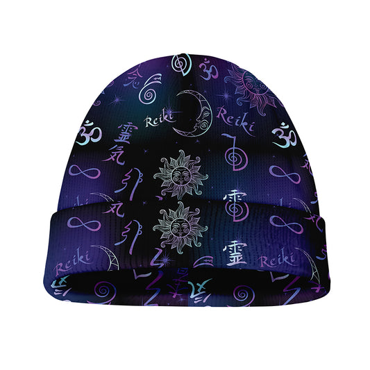 Reiki Energy Pattern Print Beanie