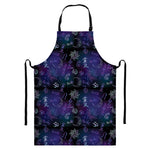 Reiki Energy Pattern Print Bib Apron With Pocket