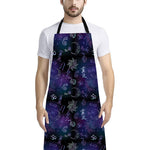 Reiki Energy Pattern Print Bib Apron With Pocket