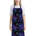 Reiki Energy Pattern Print Bib Apron With Pocket