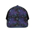 Reiki Energy Pattern Print Black Mesh Trucker Hat