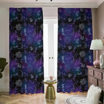 Reiki Energy Pattern Print Blackout Pencil Pleat Curtains