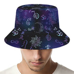 Reiki Energy Pattern Print Bucket Hat