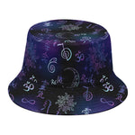 Reiki Energy Pattern Print Bucket Hat