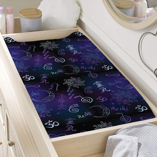 Reiki Energy Pattern Print Changing Pad Cover