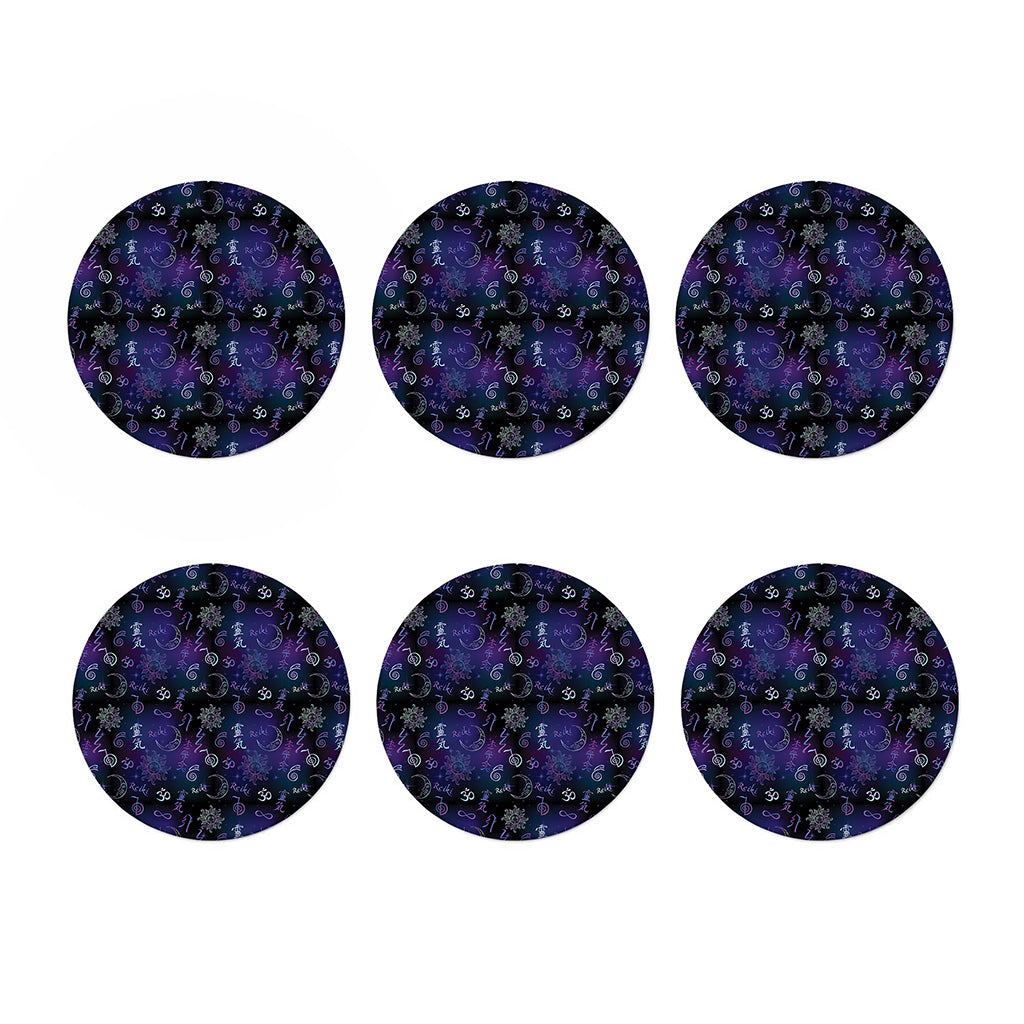 Reiki Energy Pattern Print Coaster Set