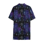 Reiki Energy Pattern Print Cotton Hawaiian Shirt