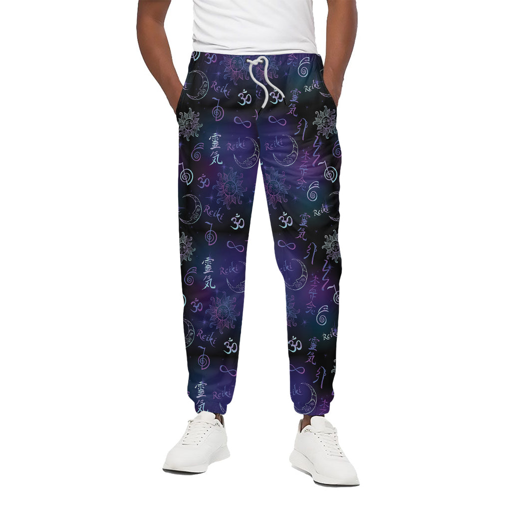 Reiki Energy Pattern Print Cotton Pants