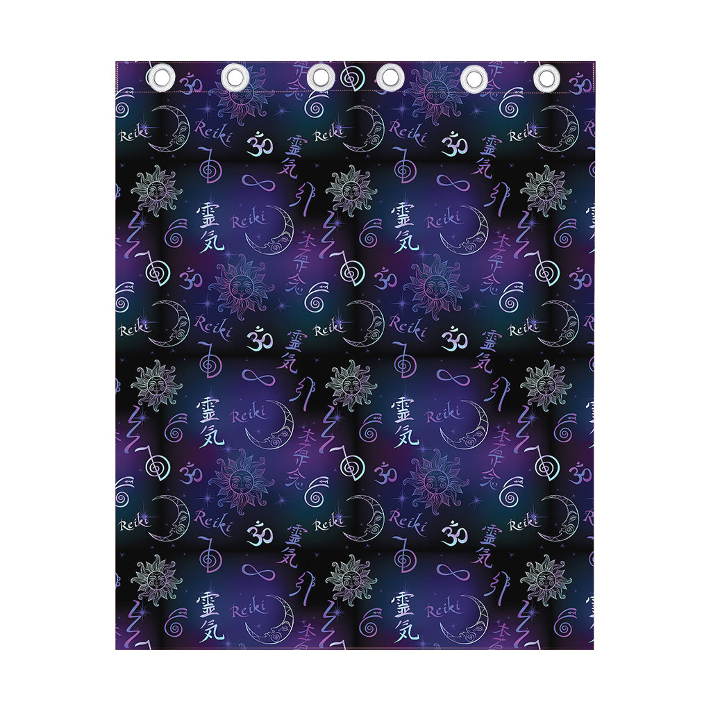 Reiki Energy Pattern Print Curtain