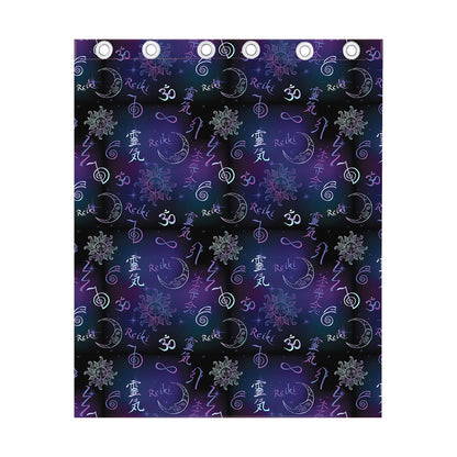 Reiki Energy Pattern Print Curtain