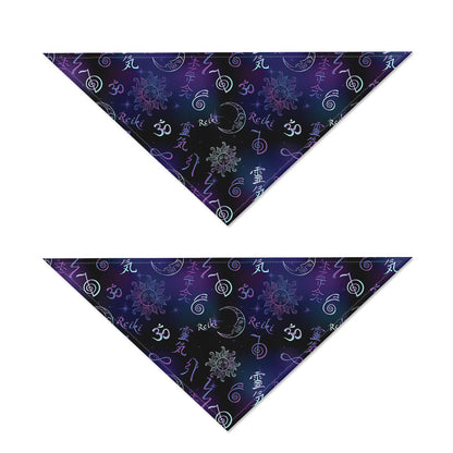 Reiki Energy Pattern Print Dog Bandana