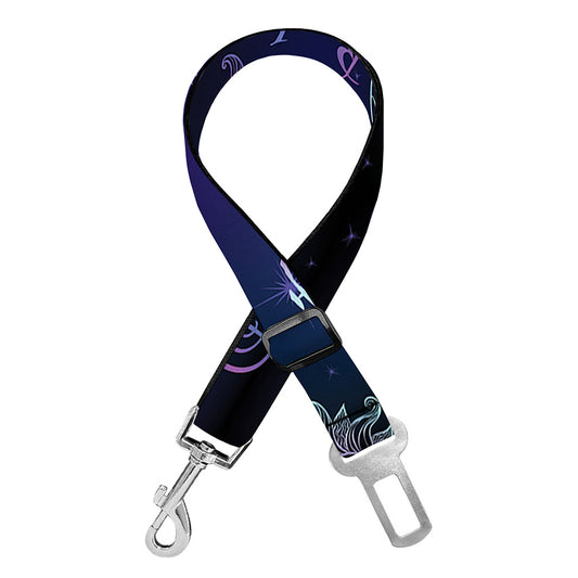 Reiki Energy Pattern Print Dog Seat Belt