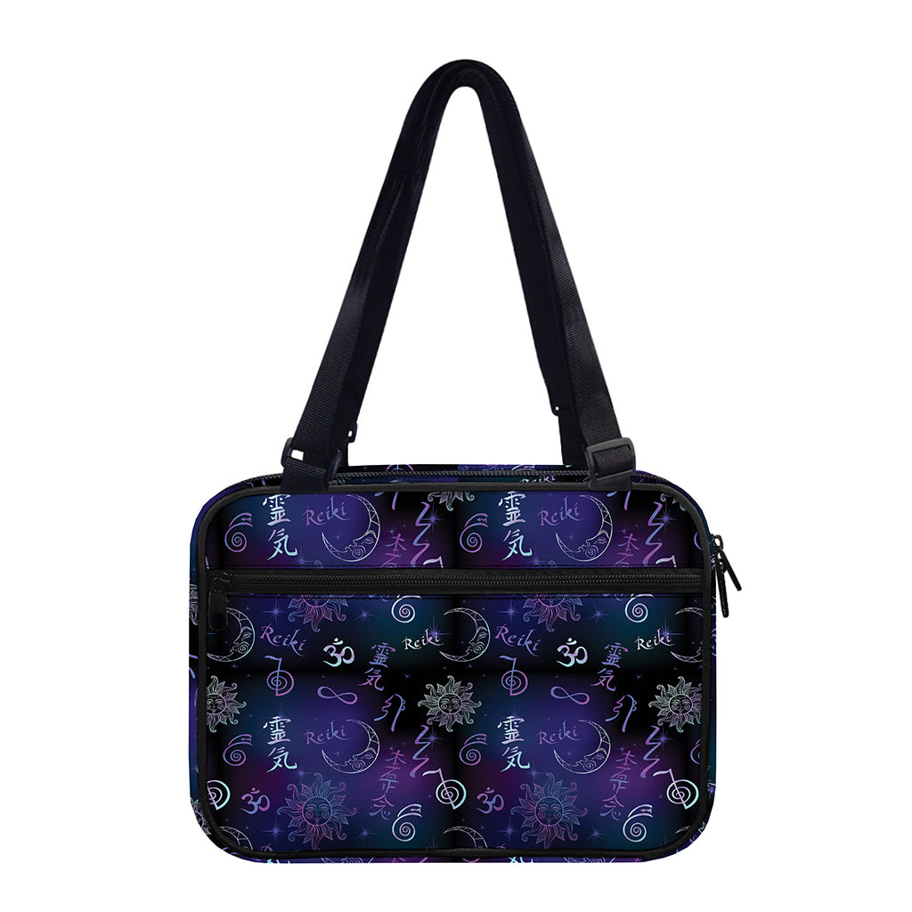 Reiki Energy Pattern Print Double Strap Bible Bag