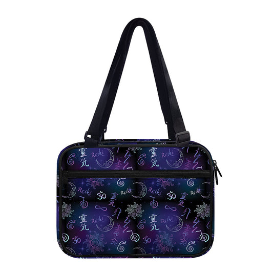 Reiki Energy Pattern Print Double Strap Bible Bag